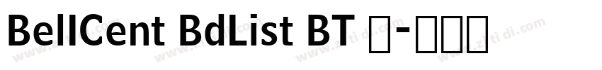 BelICent BdList BT 常字体转换